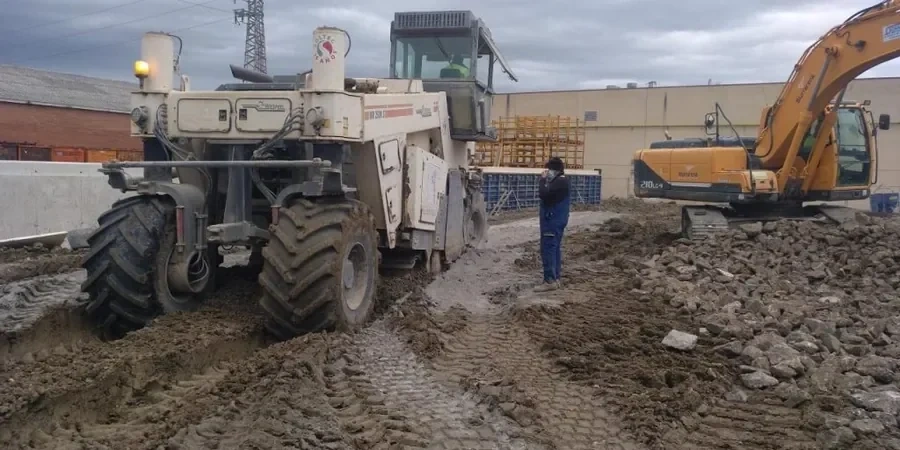 Illustrative image of Lime and cement stabilization in Anchorage