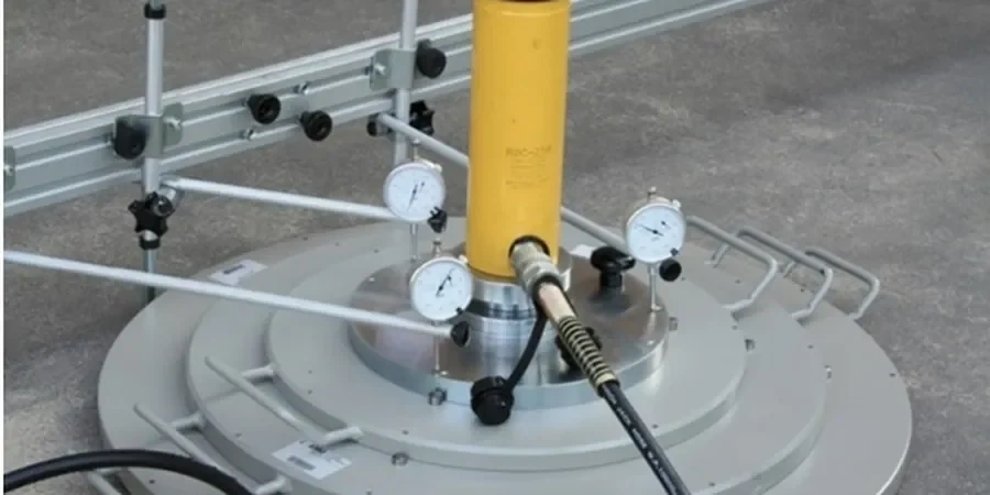 Illustrative image of Plate load test (PLT) in Anchorage