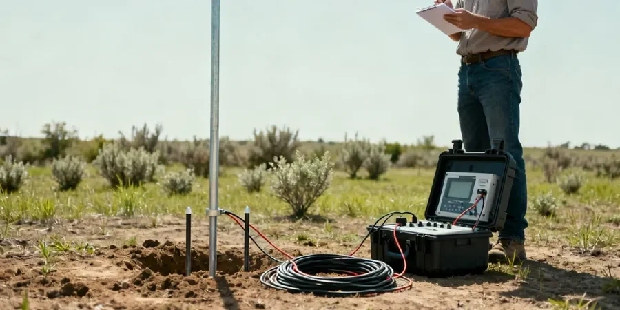 Illustrative image of Electrical resistivity / VES (Vertical Electrical Sounding) in Anchorage